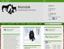 Tablet Screenshot of mandakvet.com